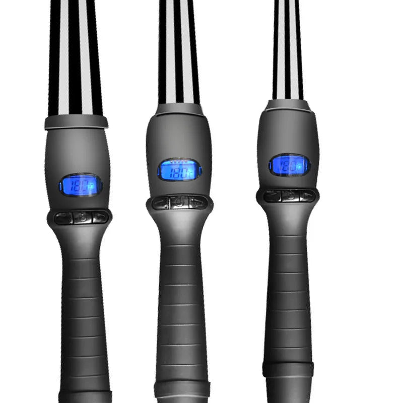 Lockenstab ELAVIA Pro | Konisch | Keramikbeschichtung | 80–210 °C | LED-Display & 360° Kabel | Für definierte & weiche Locken