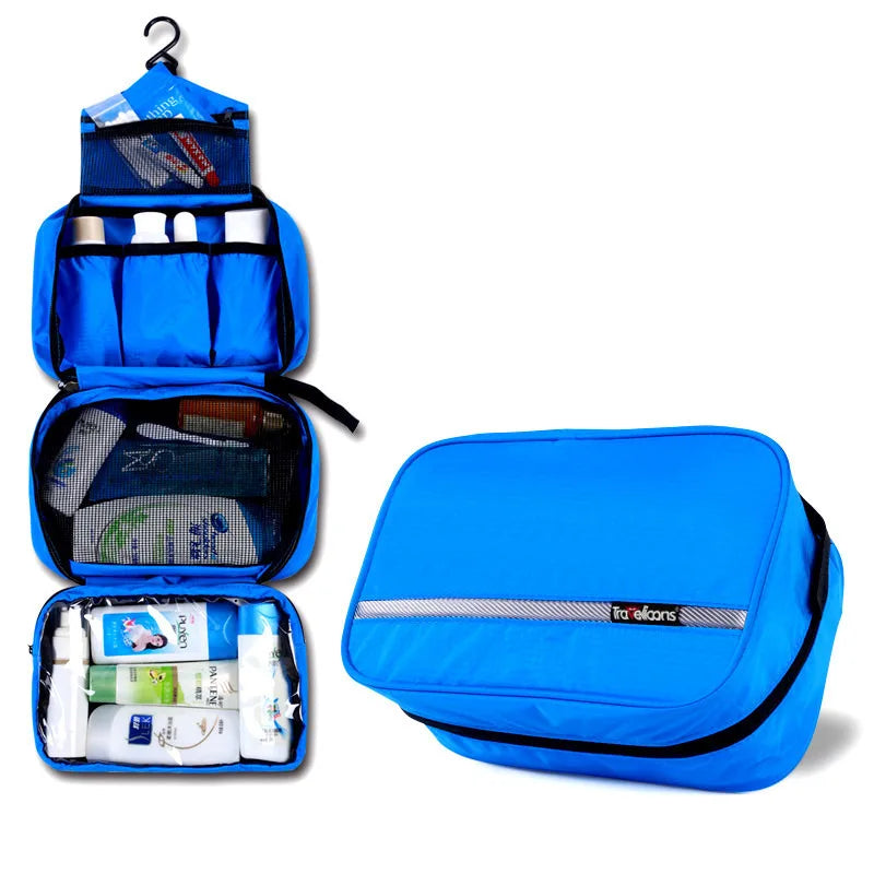 Travelior MaxPack Große Wasserdichte Kulturtasche für Männer & Frauen | Reise-Kosmetiktasche | Robustes Design & Viel Stauraum