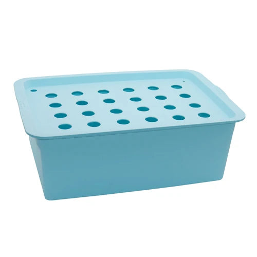Hydroponik Pflanzbox GrowLeaf 24 | 24 Pflanzstellen | Für Indoor Anzucht | Mit Belüftung & Zubehör