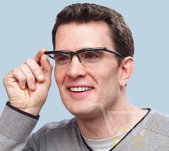 Viselio FlexView Anpassbare Lesebrille | Ohne Sehstärken-Rezept | Klarer Blick per Drehregler | Flexibler Sitz