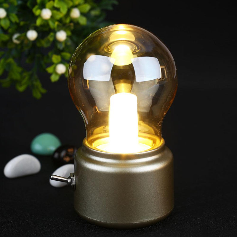 Tischlampe VintaGlow | Retro-Design | Tragbar & USB-aufladbar | 11 x 7 x 6 cm