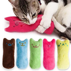 MiauTrix Katzenminze Spielzeug | Interaktiv & Zahnpflegend | Quietschendes Plüsch-Kauspielzeug für Katzen | 15 cm