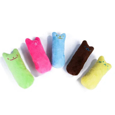 MiauTrix Katzenminze Spielzeug | Interaktiv & Zahnpflegend | Quietschendes Plüsch-Kauspielzeug für Katzen | 15 cm
