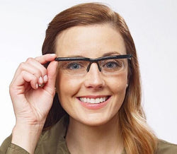 Viselio FlexView Anpassbare Lesebrille | Ohne Sehstärken-Rezept | Klarer Blick per Drehregler | Flexibler Sitz