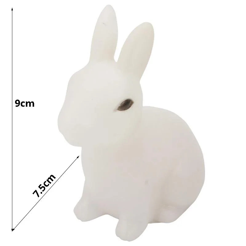Bunnilux LED Nachtlicht Hase | Farbwechselnd & Batteriebetrieben | Niedliches Tierdesign für Kinder