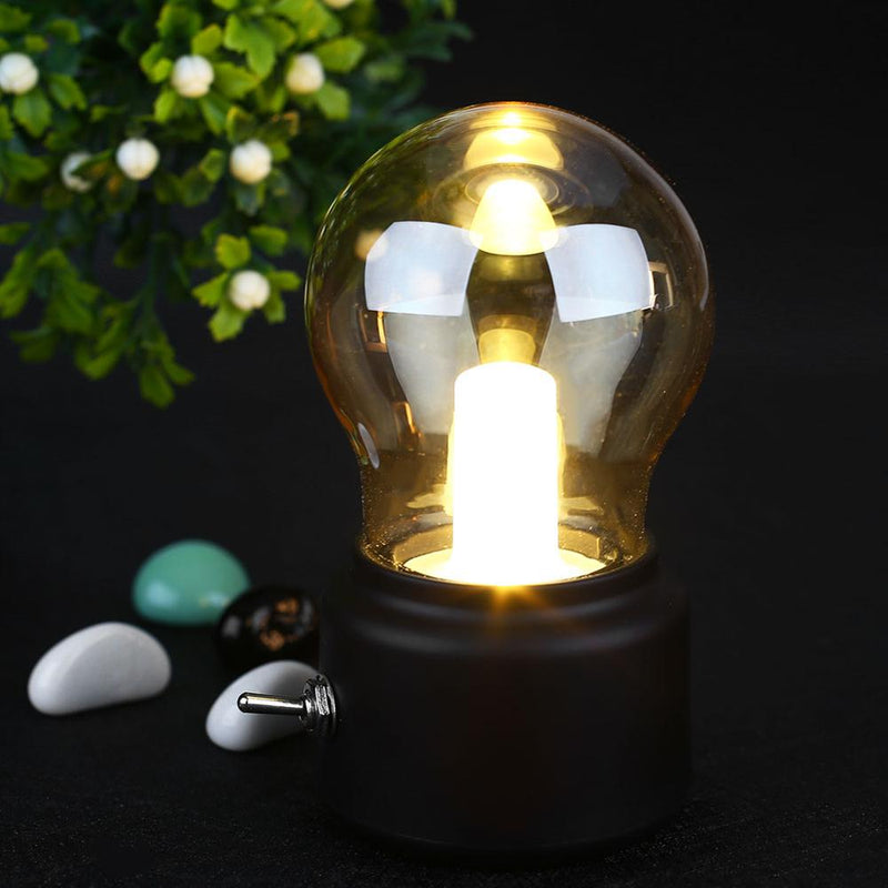 Tischlampe VintaGlow | Retro-Design | Tragbar & USB-aufladbar | 11 x 7 x 6 cm