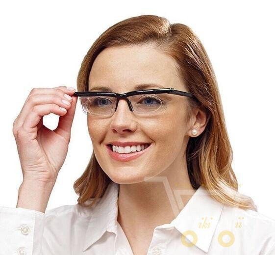 Viselio FlexView Anpassbare Lesebrille | Ohne Sehstärken-Rezept | Klarer Blick per Drehregler | Flexibler Sitz