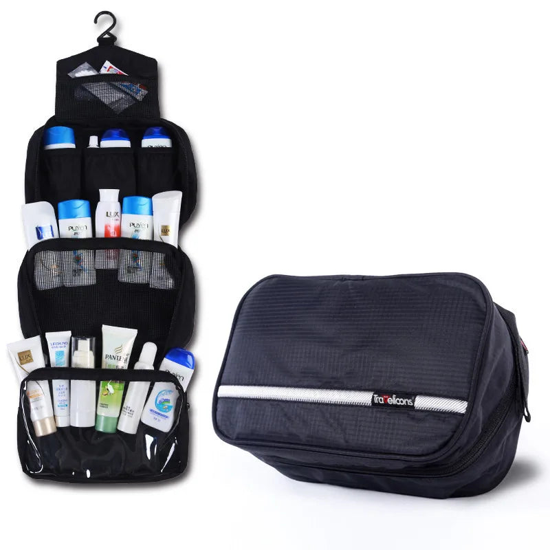 Travelior MaxPack Große Wasserdichte Kulturtasche für Männer & Frauen | Reise-Kosmetiktasche | Robustes Design & Viel Stauraum