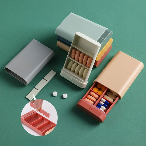 Nutriko Pillendose | Taschenformat | Struktur & Übersicht | 4 Farben
