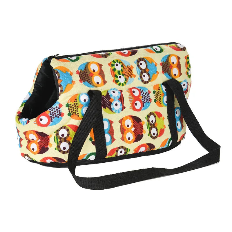 PawVoyager Klassische Haustier-Tragetasche | Weiche & Bequeme Transporttasche für Hunde & Katzen | Outdoor-Reisetasche