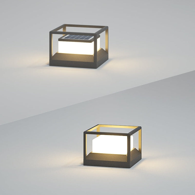 Solar-Terrassenleuchte „Terraluma“ | Ø 20 cm | Edelstahl & Aluminium | Dämmerungssensor | IP65 Wetterfest