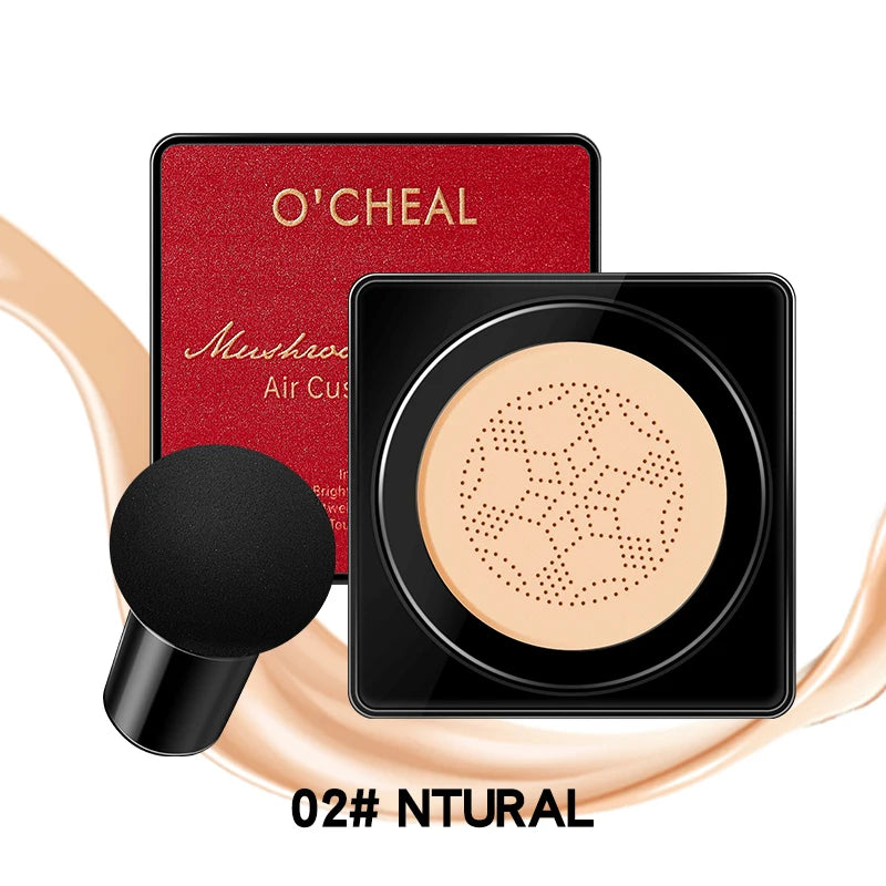 BB Cream Cushion Set Luméa Glow | Mit Mushroom-Applikator | 4-teilig in Geschenkbox | Foundation & Concealer in einem