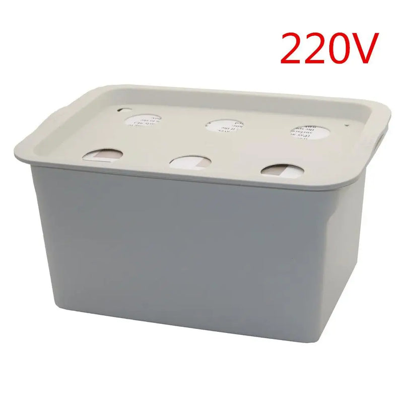 HYDROGROW 6-Loch Indoor Hydroponik-System | Komplett-Set mit Luftpumpe & Netzbechern | Für schnelles & sauberes Pflanzenwachstum – 220V