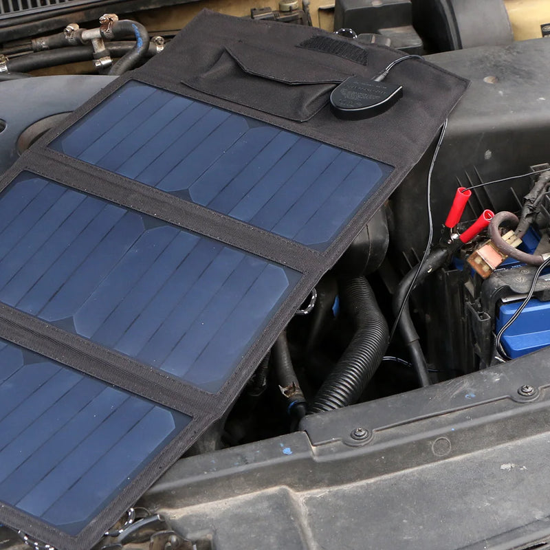 Faltbares Solarladegerät VoltPack 21 | Mit 10.000 mAh Akku & 21W Solarpanel | Dual USB + USB-C Schnellladung | Wasserdicht & Tragbar | Für Outdoor, Reisen & Notfälle
