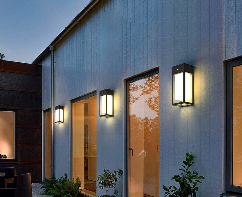 Solar-Wandleuchte LumiVita | Mit Dämmerungssensor | Edelstahl & Aluminium | IP65 Wetterfest | LED Warmweiß