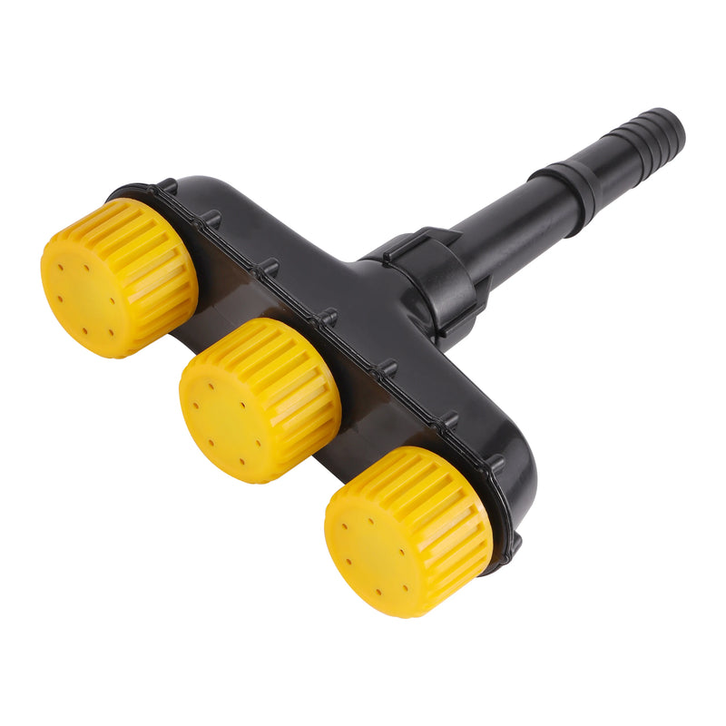 AGROJET Vernebler-Sprinkler | Hochdruck-Sprühkopf mit 3–6 Düsen | Für Garten- & Landwirtschaftsbewässerung – Gelb/Schwarz