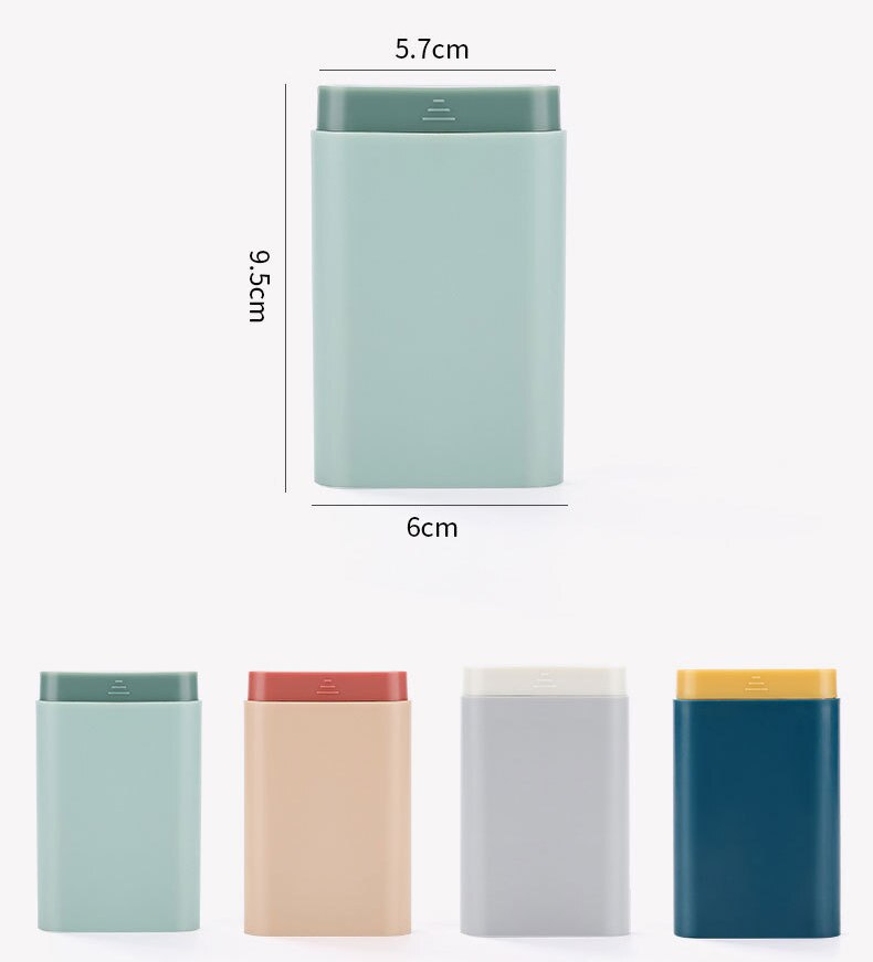 Nutriko Pillendose | Taschenformat | Struktur & Übersicht | 4 Farben