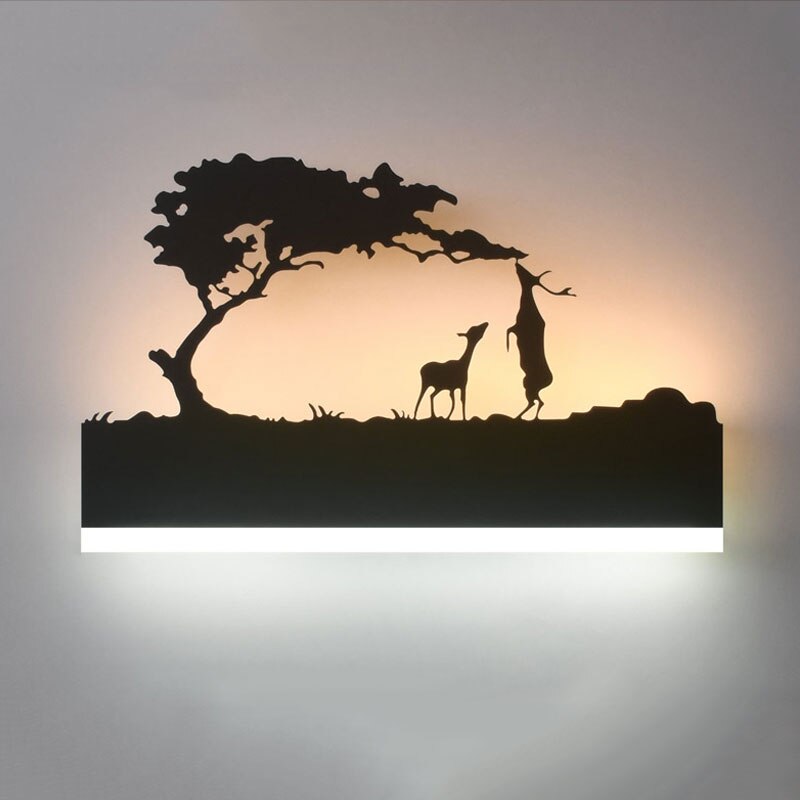 LED Wandleuchte | Dekoratives Wandlicht | 12W Warm- & Kaltlicht | Modernes Design | 38×22 cm