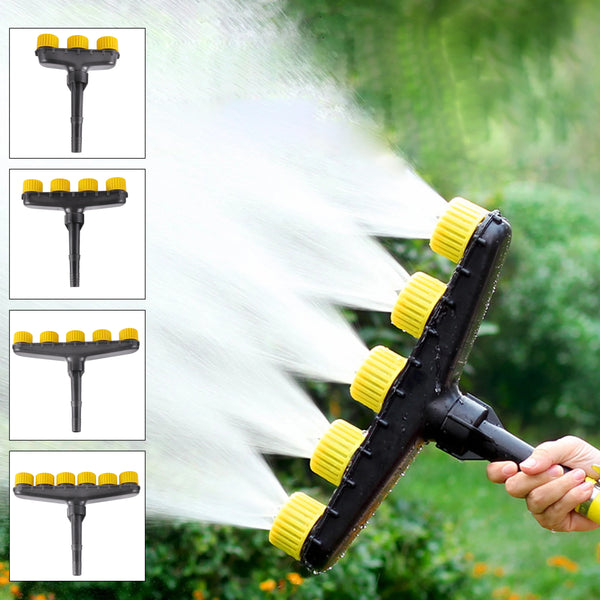 AGROJET Vernebler-Sprinkler | Hochdruck-Sprühkopf mit 3–6 Düsen | Für Garten- & Landwirtschaftsbewässerung – Gelb/Schwarz