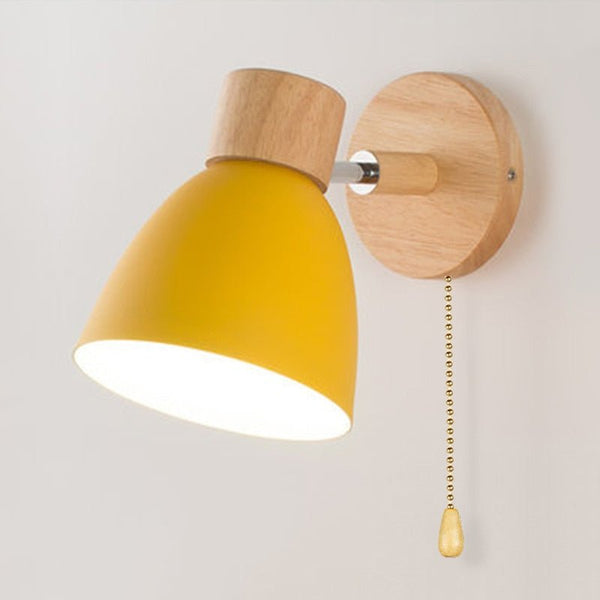 Wandlampe Nordlicht | Modernes Holzdesign | 6 Farben | Minimalistisch & Warm