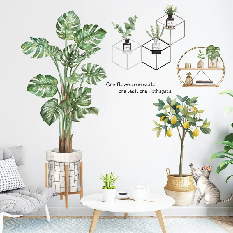 DecoSilva NordicTree Wandtattoo Großer Nordischer Baum | Abnehmbare Wandsticker für Wohnzimmer & Schlafzimmer