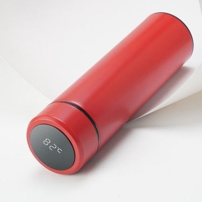 Tempora Thermosflasche mit Temperaturanzeige | 500 ml | LCD-Touchscreen | Edelstahl 304 | 12 h Heiß-/Kalthaltung