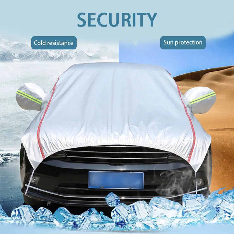 AutoVioro Wasserdichte Autoabdeckung | UV- & Hitzeschutz | Windfest & Diebstahlsicher | Nano-Oxford-Gewebe