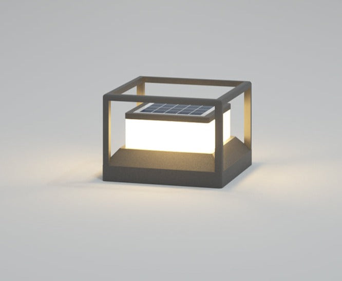Solar-Terrassenleuchte „Terraluma“ | Ø 20 cm | Edelstahl & Aluminium | Dämmerungssensor | IP65 Wetterfest