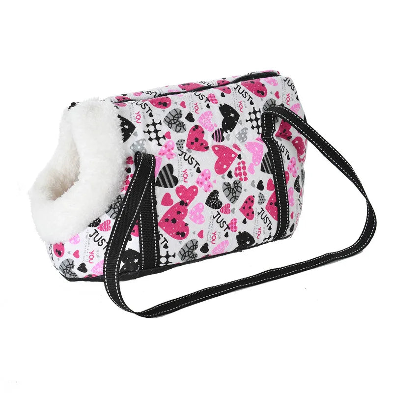 PawVoyager Klassische Haustier-Tragetasche | Weiche & Bequeme Transporttasche für Hunde & Katzen | Outdoor-Reisetasche