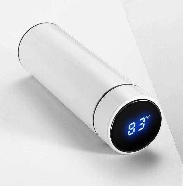 Tempora Thermosflasche mit Temperaturanzeige | 500 ml | LCD-Touchscreen | Edelstahl 304 | 12 h Heiß-/Kalthaltung