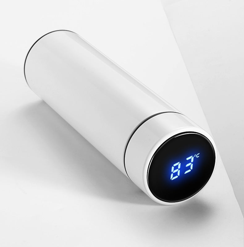 Tempora Thermosflasche mit Temperaturanzeige | 500 ml | LCD-Touchscreen | Edelstahl 304 | 12 h Heiß-/Kalthaltung