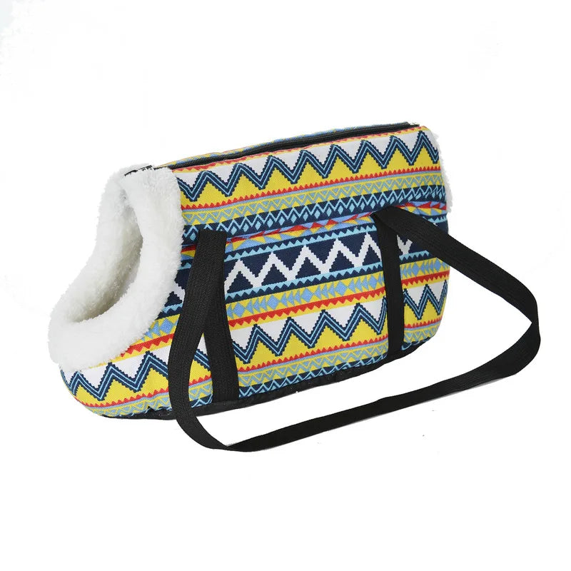 PawVoyager Klassische Haustier-Tragetasche | Weiche & Bequeme Transporttasche für Hunde & Katzen | Outdoor-Reisetasche