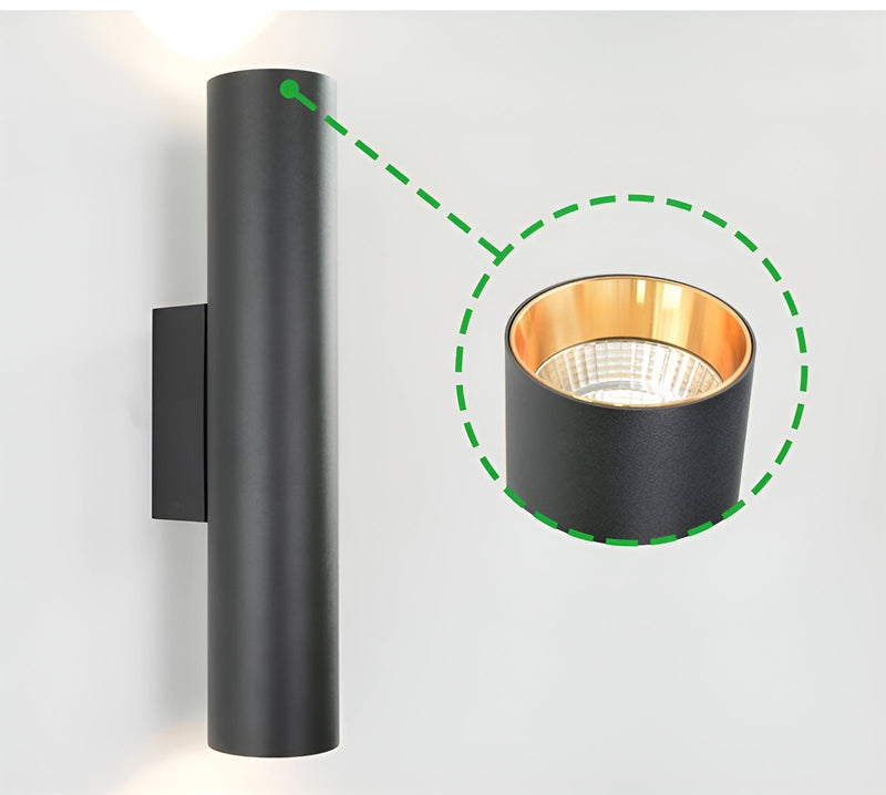 Wandleuchte LUMOREA | Goldfinish aus Aluminium | COB-LED-Technologie | Erhältlich in 15–60 cm