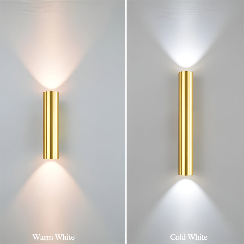 Wandleuchte LUMOREA | Goldfinish aus Aluminium | COB-LED-Technologie | Erhältlich in 15–60 cm