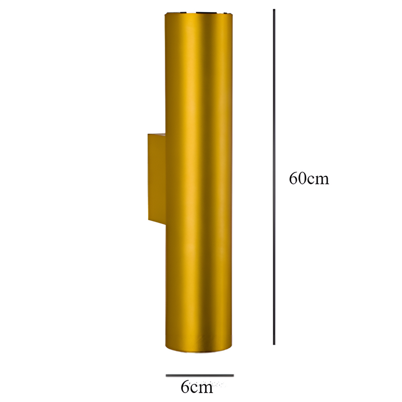 Wandleuchte LUMOREA | Goldfinish aus Aluminium | COB-LED-Technologie | Erhältlich in 15–60 cm