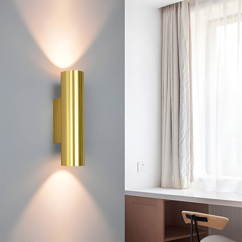 Wandleuchte LUMOREA | Goldfinish aus Aluminium | COB-LED-Technologie | Erhältlich in 15–60 cm