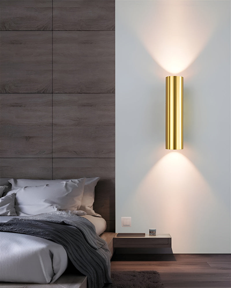 Wandleuchte LUMOREA | Goldfinish aus Aluminium | COB-LED-Technologie | Erhältlich in 15–60 cm