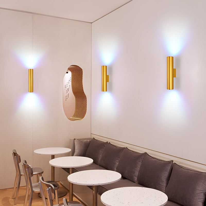 Wandleuchte LUMOREA | Goldfinish aus Aluminium | COB-LED-Technologie | Erhältlich in 15–60 cm