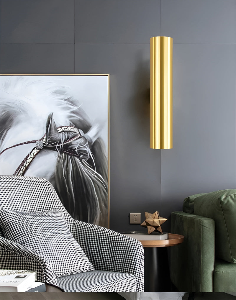 Wandleuchte LUMOREA | Goldfinish aus Aluminium | COB-LED-Technologie | Erhältlich in 15–60 cm