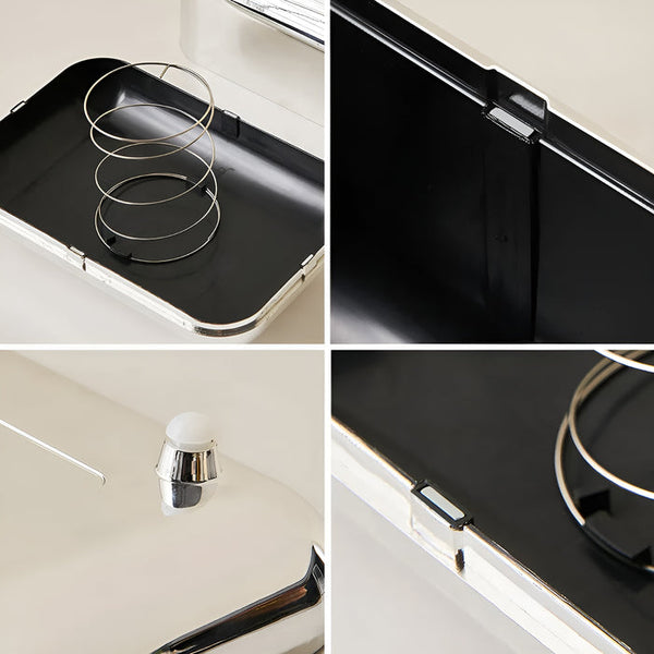 Luxurell Taschentuchbox | Spiegel-Gold Finish | Hochglanz Design | Stilvoll & Ordentlich