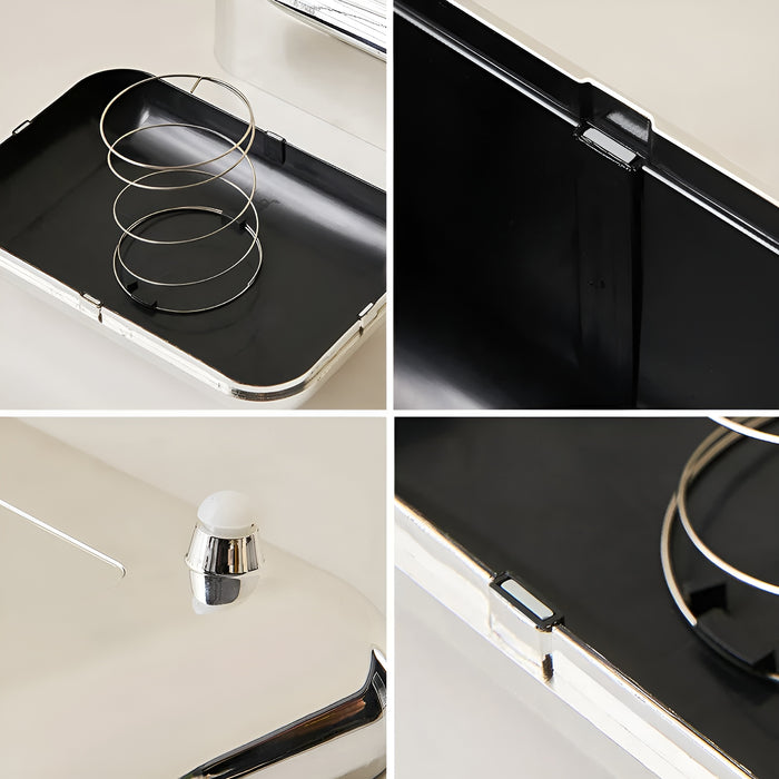 Luxurell Taschentuchbox | Spiegel-Gold Finish | Hochglanz Design | Stilvoll & Ordentlich