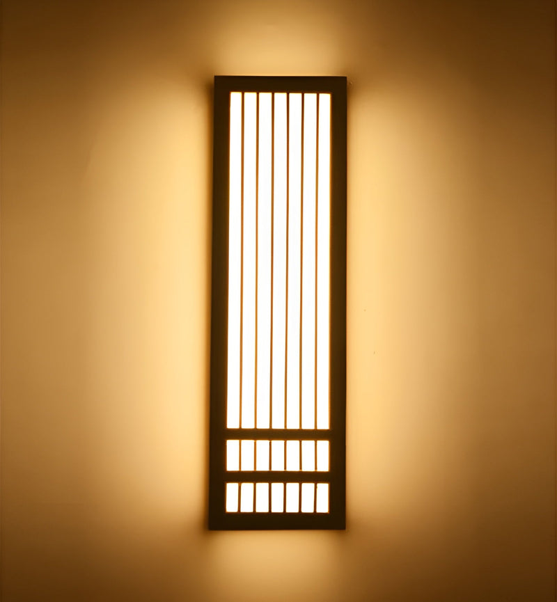 Wandleuchte YUKANARI | Japandi-Stil | Holz & Acryl | Warmes LED-Licht | 30 cm / 50 cm Breite