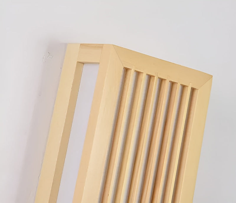 Wandleuchte YUKANARI | Japandi-Stil | Holz & Acryl | Warmes LED-Licht | 30 cm / 50 cm Breite