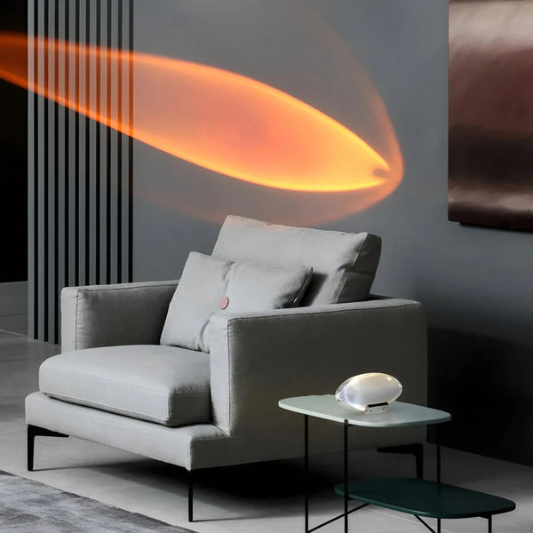 Luminora Prisma Projektionslampe | Magische Lichteffekte | 360° Drehbar | USB-Betrieb & Energiesparend