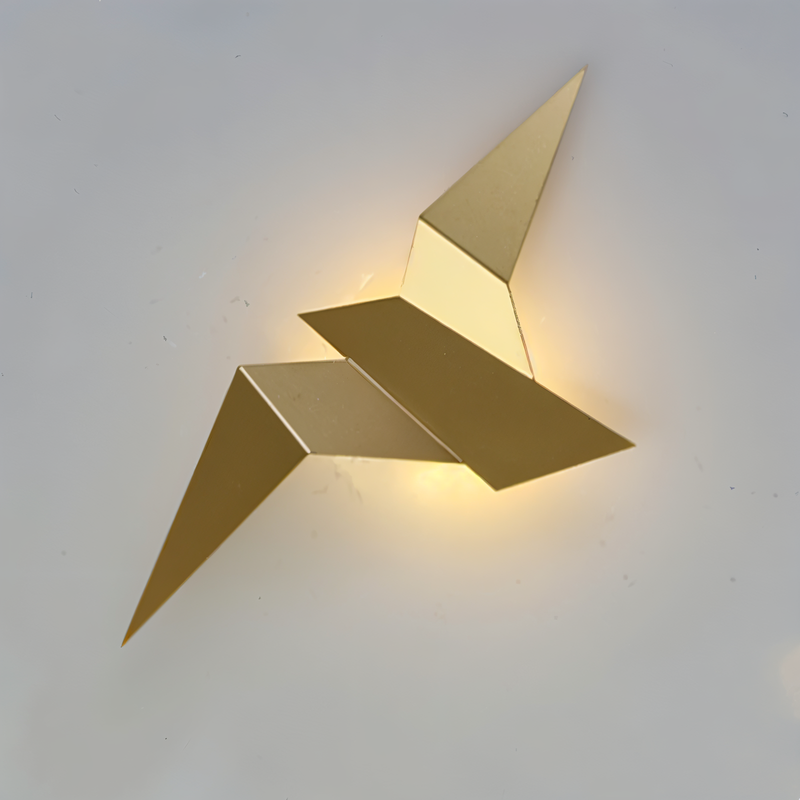 Wandleuchte TSURINA | Japanisch inspiriertes Origami-Design | LED E27 | 3 Lichtfarben | 34x16,5 cm