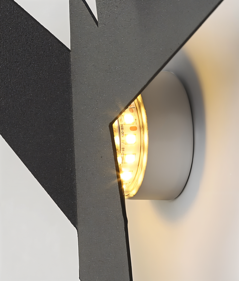 Wandleuchte TSURINA | Japanisch inspiriertes Origami-Design | LED E27 | 3 Lichtfarben | 34x16,5 cm