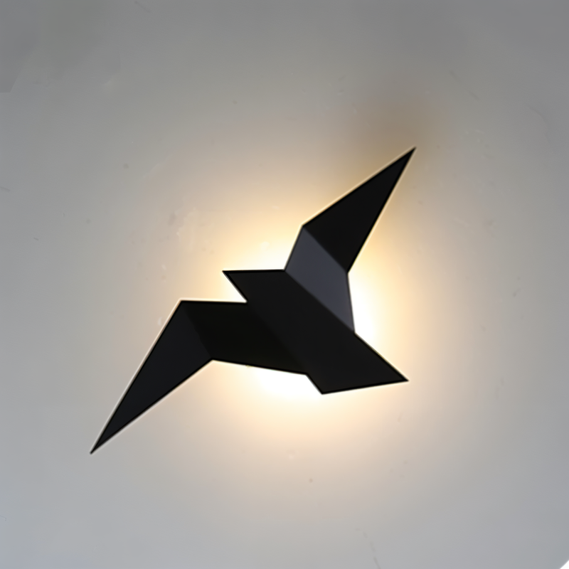 Wandleuchte TSURINA | Japanisch inspiriertes Origami-Design | LED E27 | 3 Lichtfarben | 34x16,5 cm