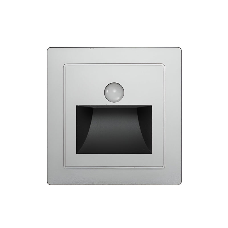 LED Einbauleuchte SENSALUX | Mit Bewegungsmelder | Für Treppen & Wände | Aluminiumgehäuse | 8,6x8,6x3,5 cm