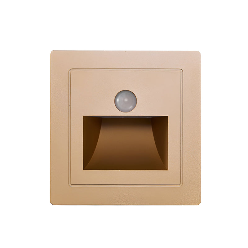LED Einbauleuchte SENSALUX | Mit Bewegungsmelder | Für Treppen & Wände | Aluminiumgehäuse | 8,6x8,6x3,5 cm