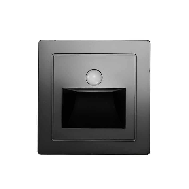 LED Einbauleuchte SENSALUX | Mit Bewegungsmelder | Für Treppen & Wände | Aluminiumgehäuse | 8,6x8,6x3,5 cm